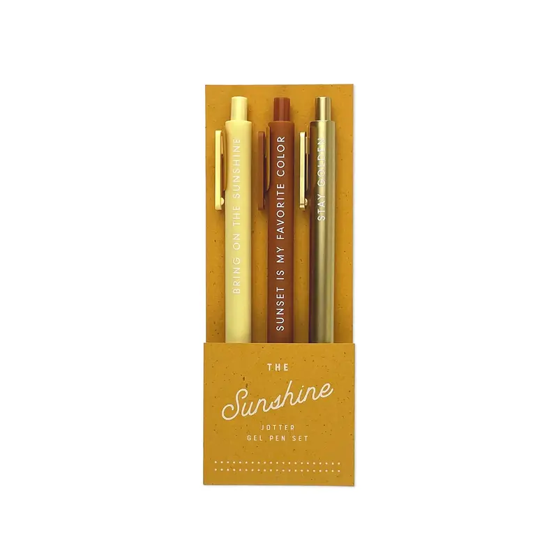 Ruff House Print Shop Sunshine Jotter Pen Set