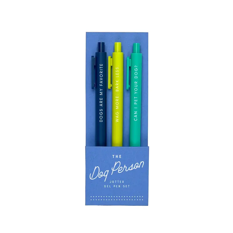 Ruff House Print Shop The Dog Person Jotter Pen Set