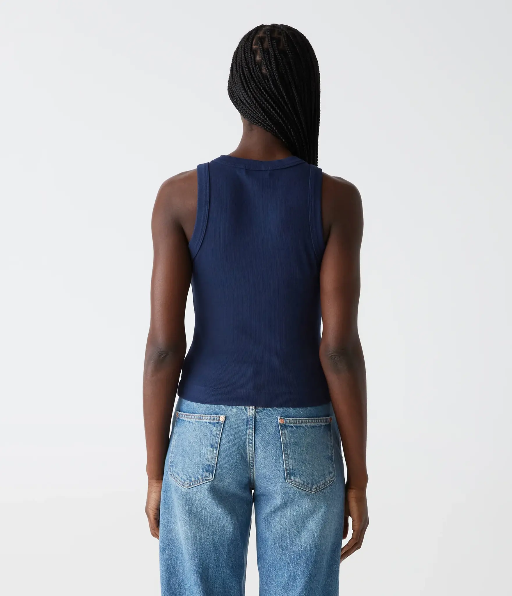 Michael Stars Gina Wide Binding Crop Tank