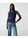 Michael Stars Gina Wide Binding Crop Tank
