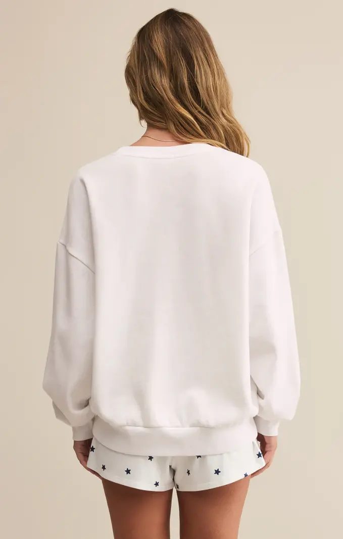 Z Supply Oversized USA Sweatshirt