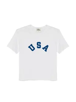 Sunny Somewhere Navy USA-Everyday Tee