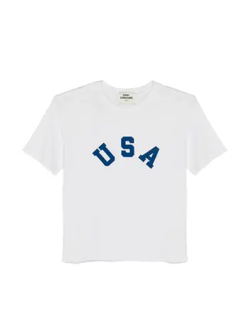 Sunny Somewhere Navy USA-Everyday Tee