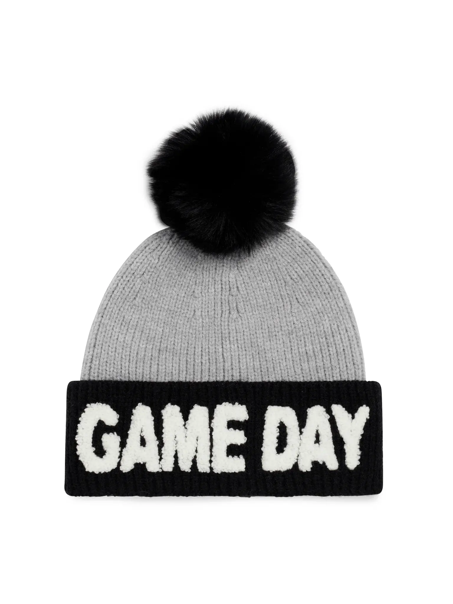 Game Day Two Tone Beanie-Grey - Love, Charlie