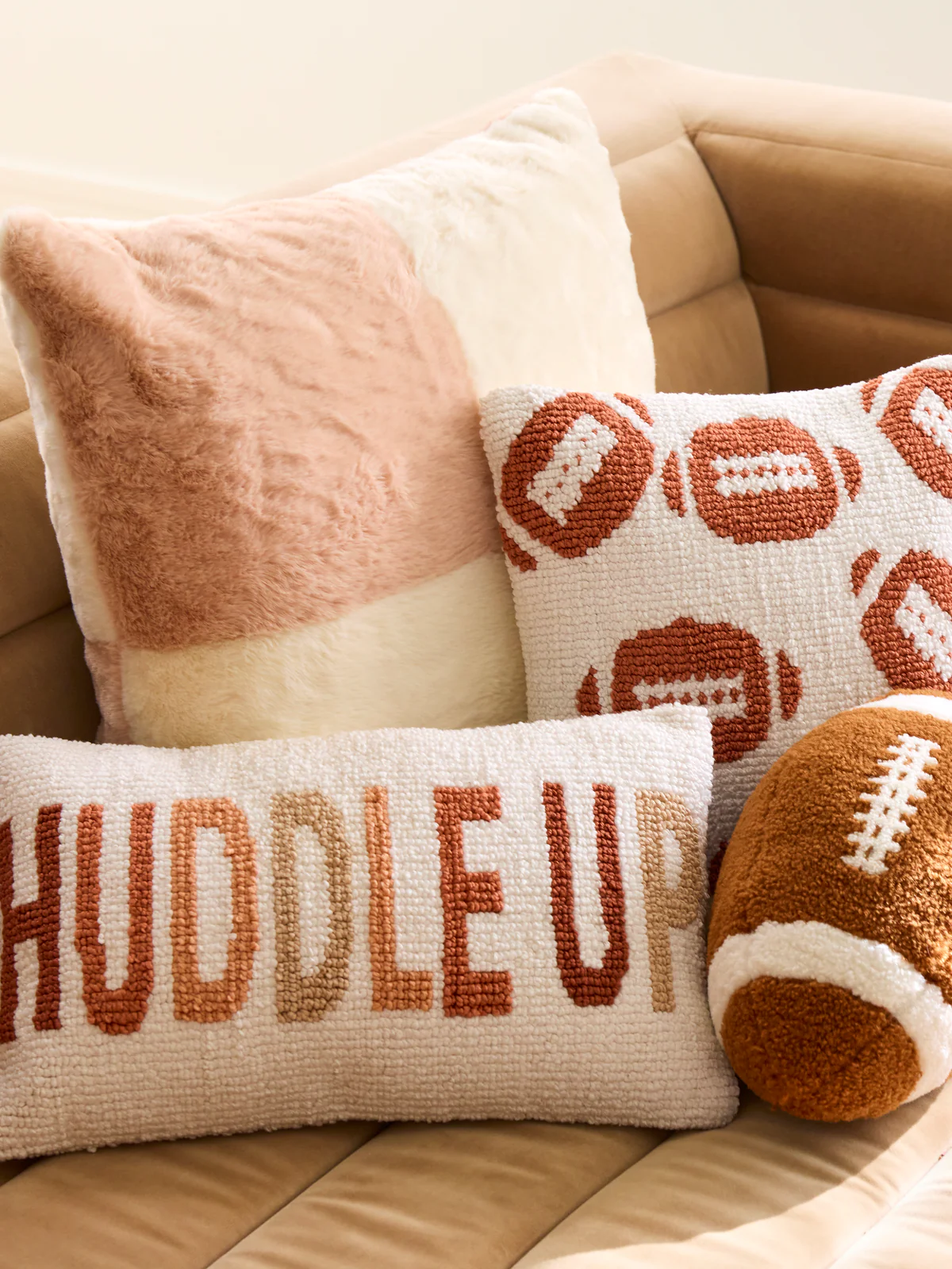 Huddle Up Pillow-Ivory