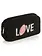 Love Sherpa Zip Pouch-Black