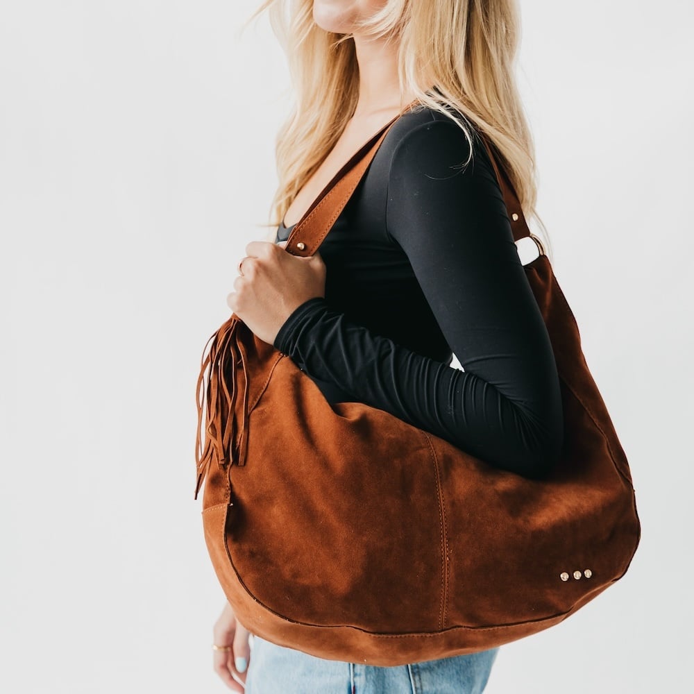Hazel Hobo Shoulder Bag w/Tassel