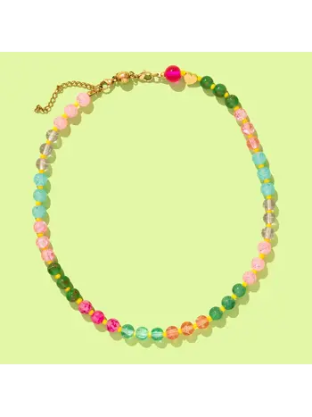 Taylor Elliott Designs Grace Multi + Yellow Beaded Necklace