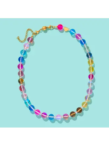 Taylor Elliott Designs Sophie Multi + Clear Beaded Necklace