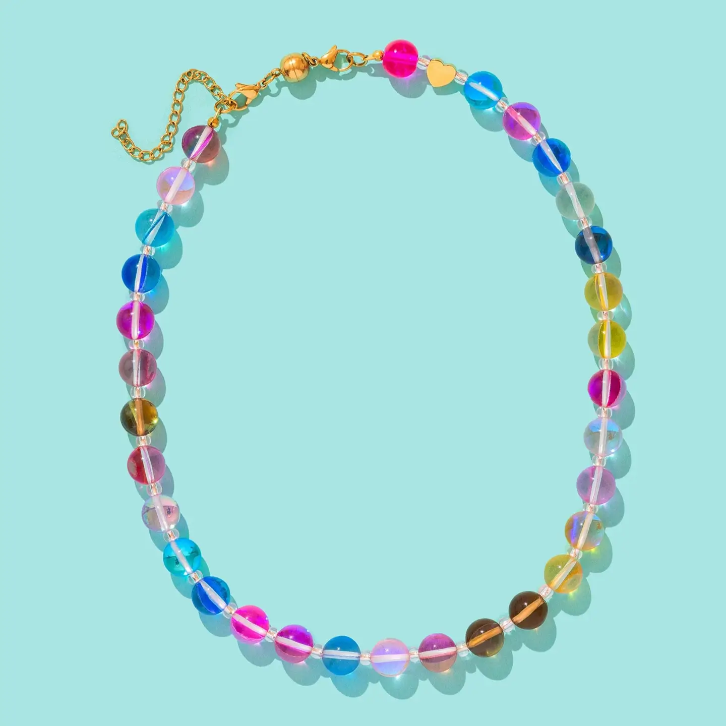 Taylor Elliott Designs Sophie Multi + Clear Beaded Necklace