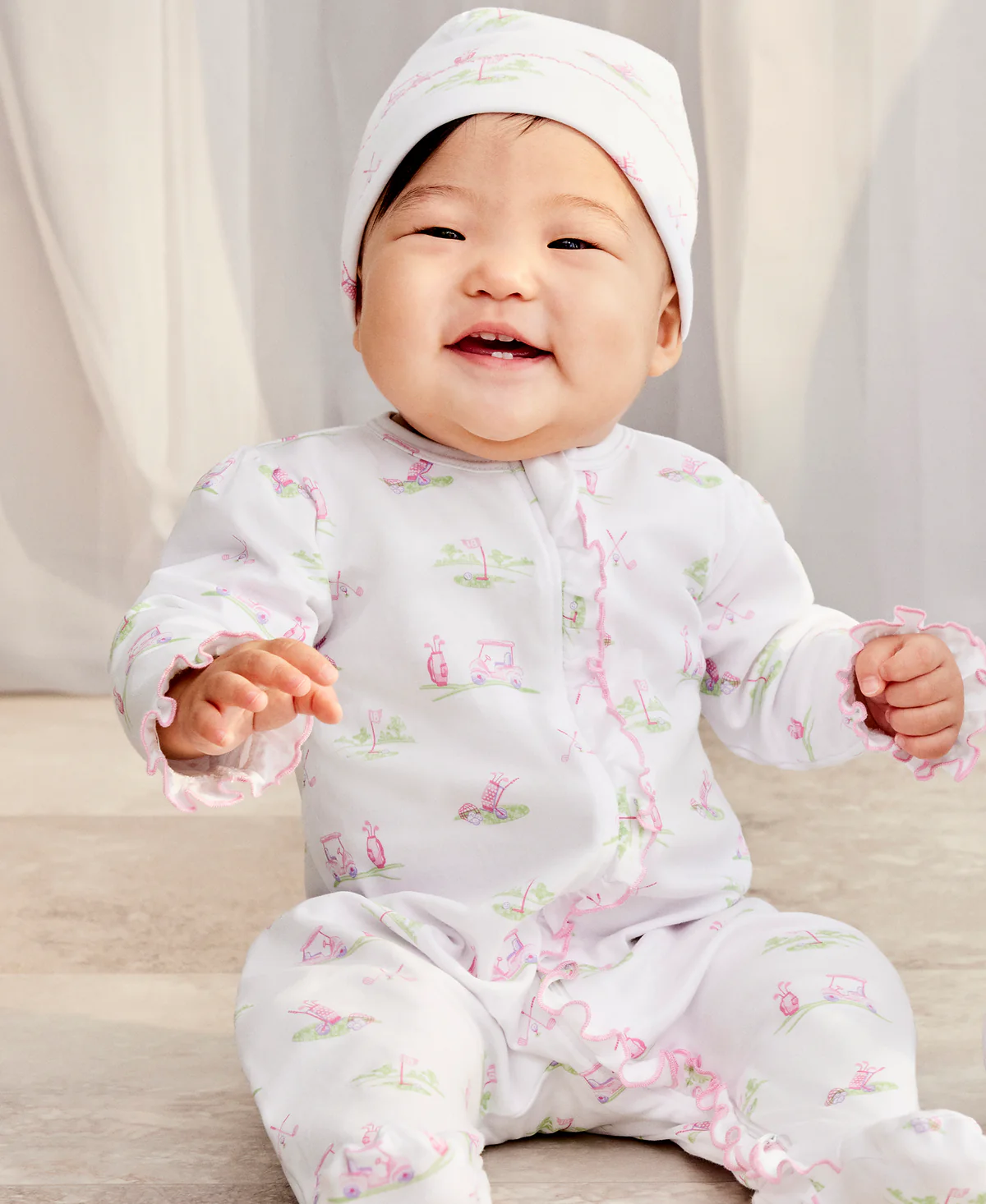 kissy kissy Fairway Foursome Footie w/Zip