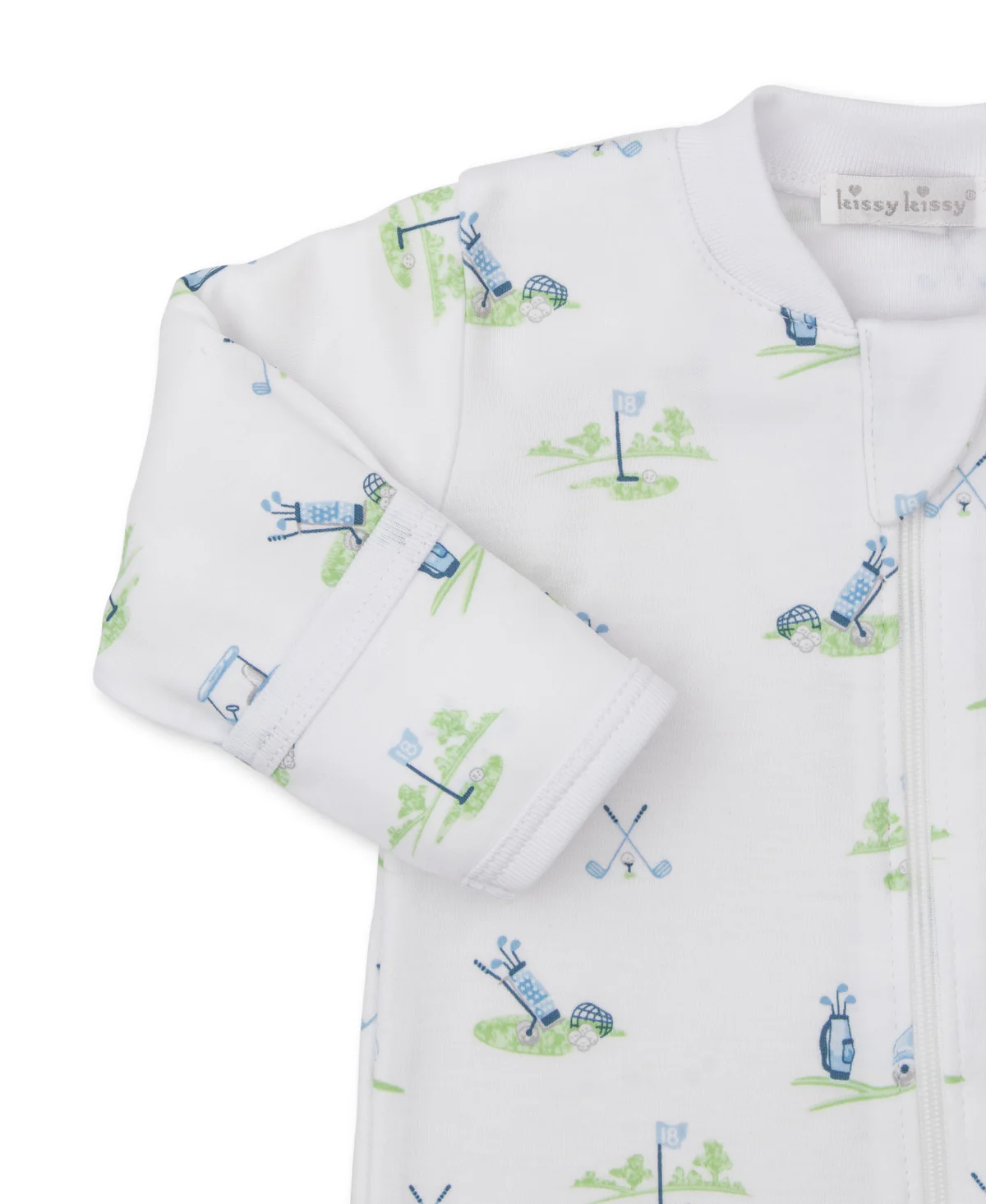 kissy kissy Fairway Foursome Footie w/Zip