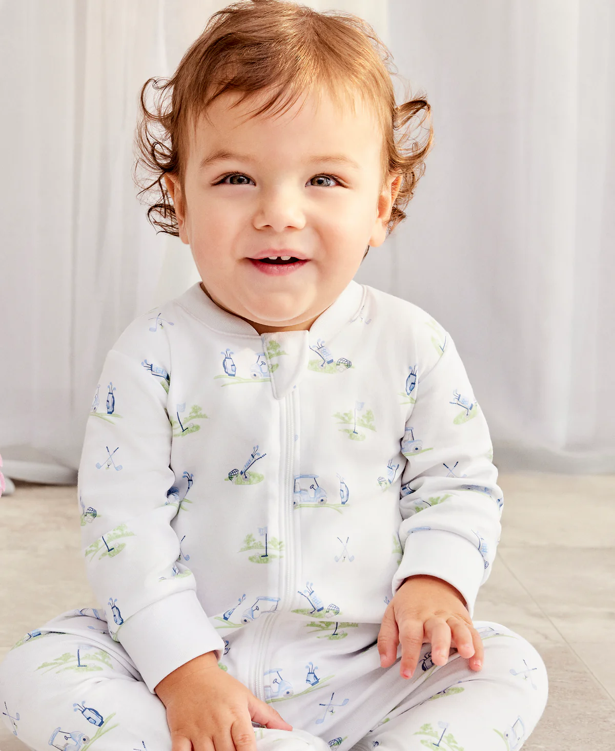 kissy kissy Fairway Foursome Footie w/Zip