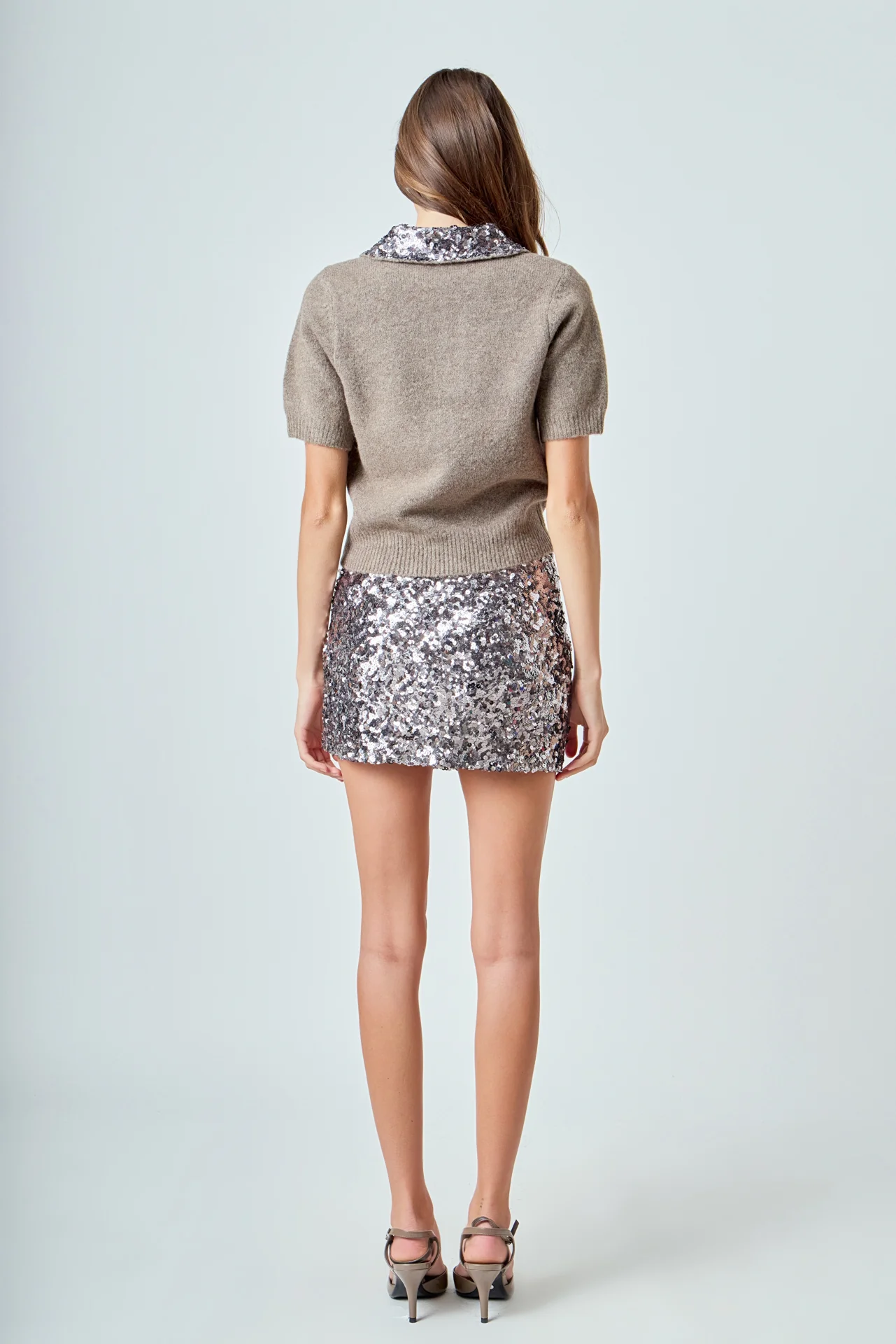 Endless Rose Multi Sequin Mini Skirt