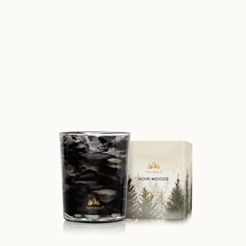 Thymes Noir Woods Box Votive 2oz