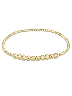enewton Classic Gold Beaded Bliss 2mm Bead Bracelet-4mm