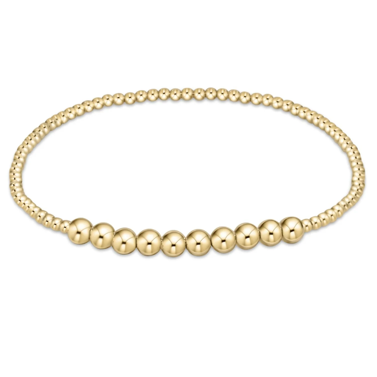 enewton Classic Gold Beaded Bliss 2mm Bead Bracelet-4mm