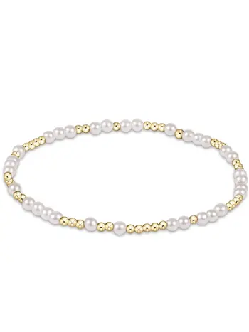 enewton Hope Unwritten 3mm Bead Bracelet-Pearl