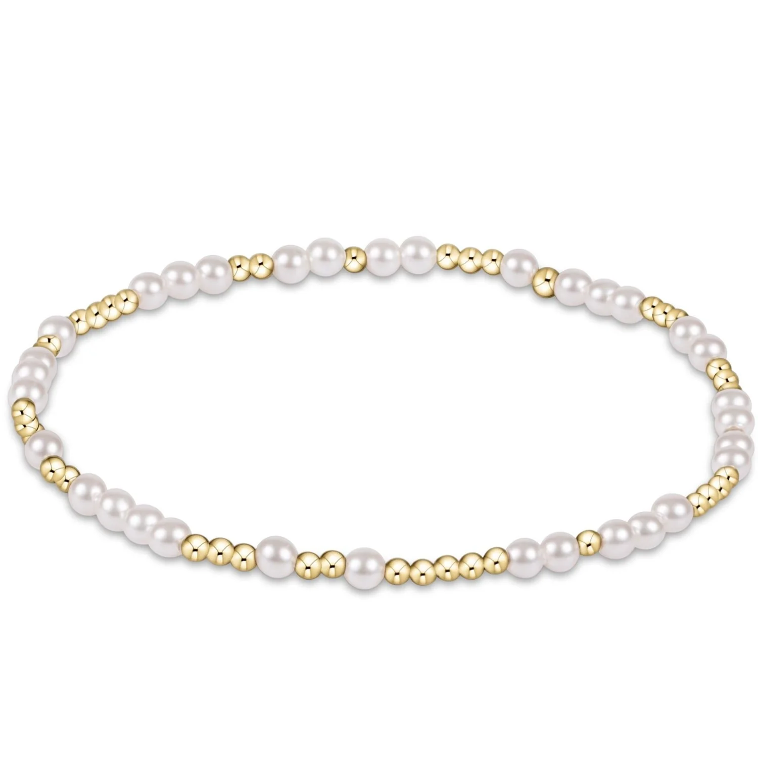 enewton Hope Unwritten 3mm Bead Bracelet-Pearl