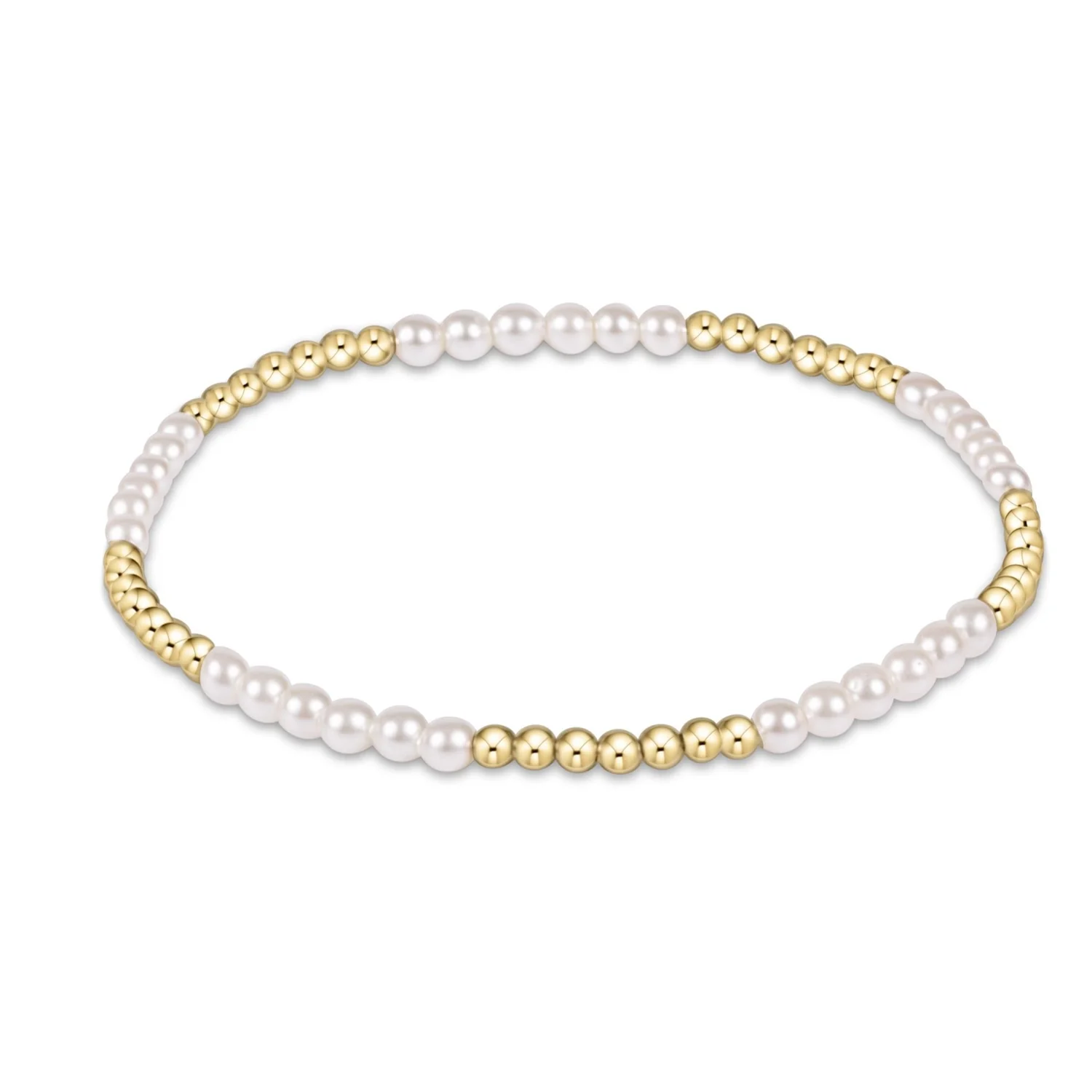 enewton Classic Blissful Pattern 2.5mm Bead Bracelet-3mm Pearl