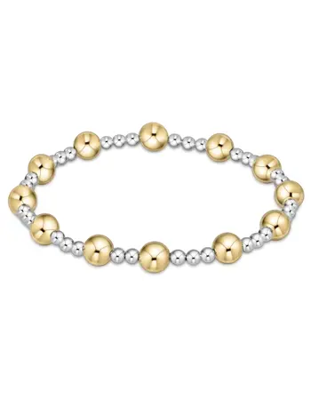 enewton Classic Sincerity Pattern 6mm Bead Braclet-Mixed