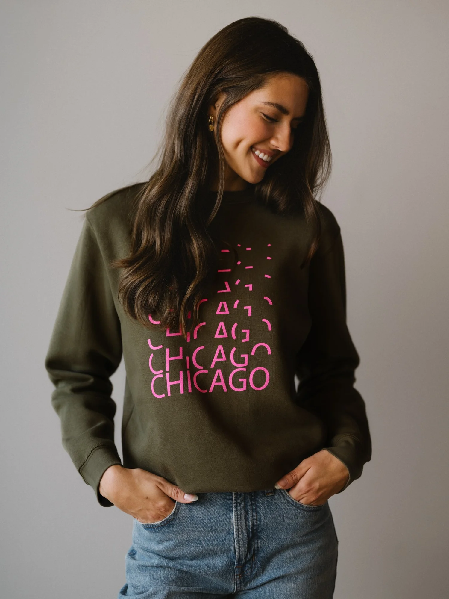 Sophia Reyes Chicago Lights Crewneck Sweatshirt