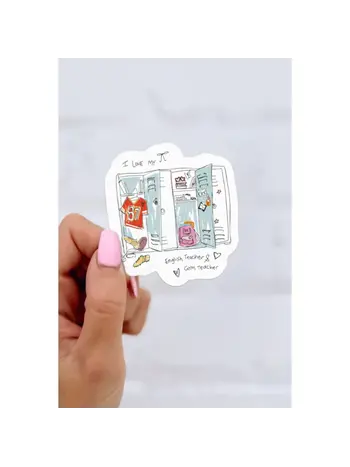 Girl Tribe Co English Teacher + Gym Teacher Sticker