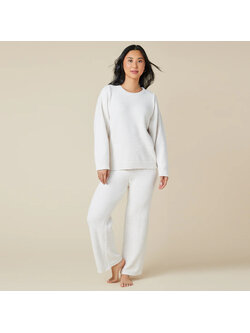 Softies Solid Marshmallow Reverse Seam Crewneck Set