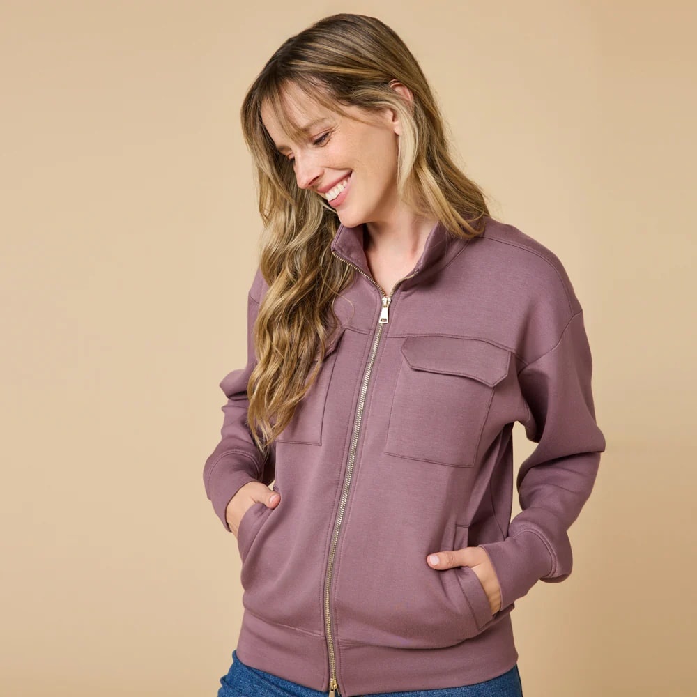 Softies DreamTech Double Zip Bomber Jacket