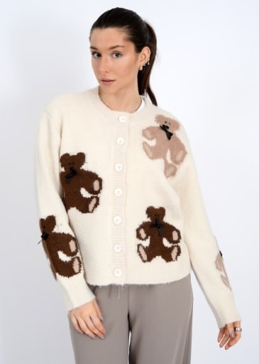 RD STYLE | HEDGE WALDRADA LONG SLEEVE CREW NECK CARDIGAN