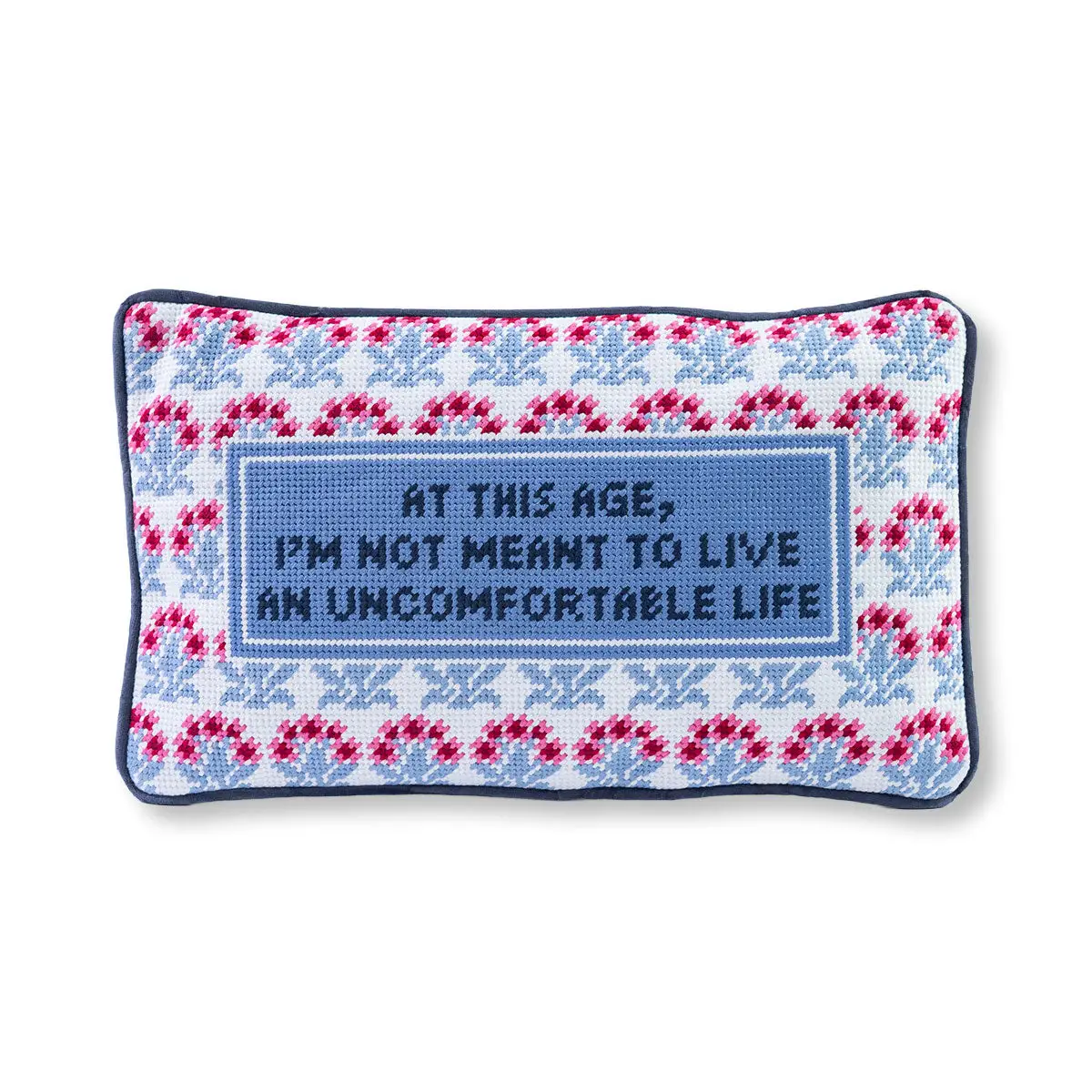 Uncomfortable Needlepoint Pillow