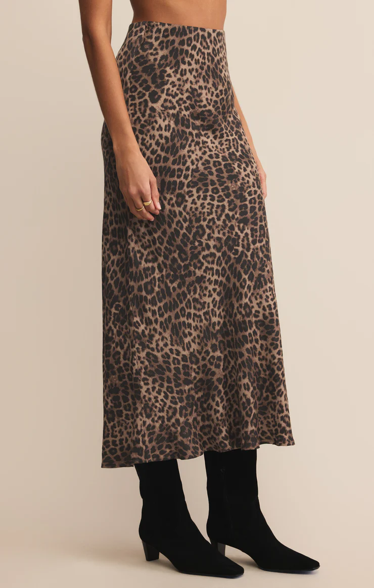 Z Supply Izabel Leopard Skirt