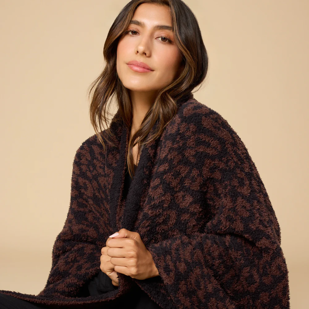Softies Marshmallow Leopard Blanket