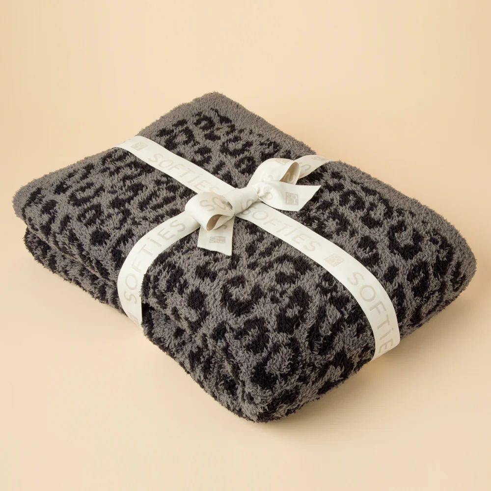 Softies Marshmallow Leopard Blanket