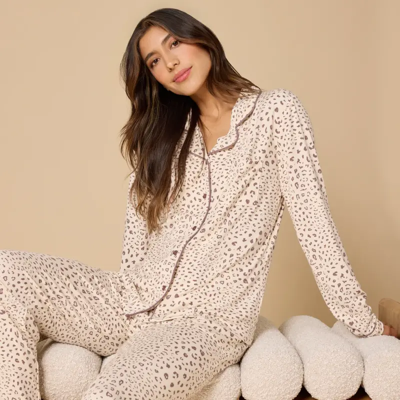 Softies Aria Slim Notch Collar PJ Set
