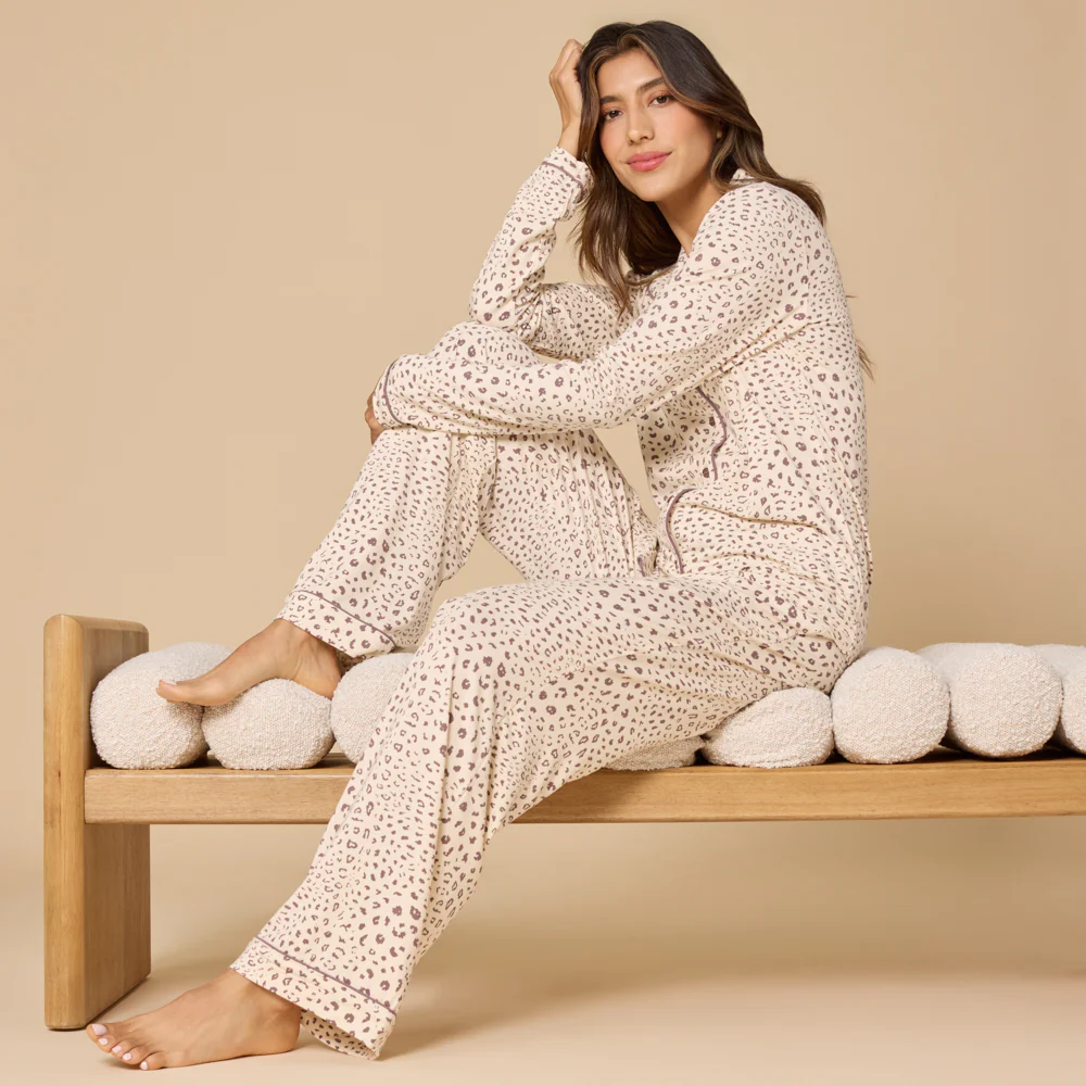 Softies Aria Slim Notch Collar PJ Set