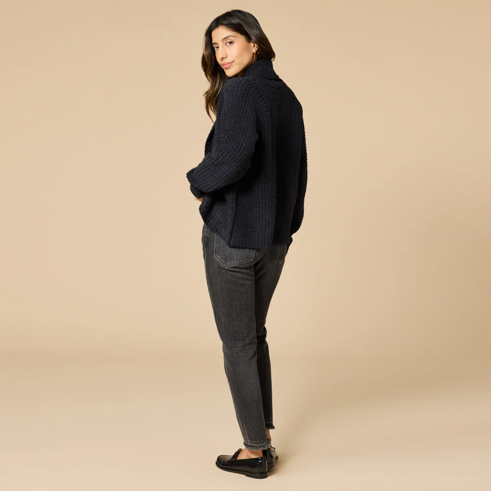 Softies Waffle Marshmallow Cocoon Cardigan