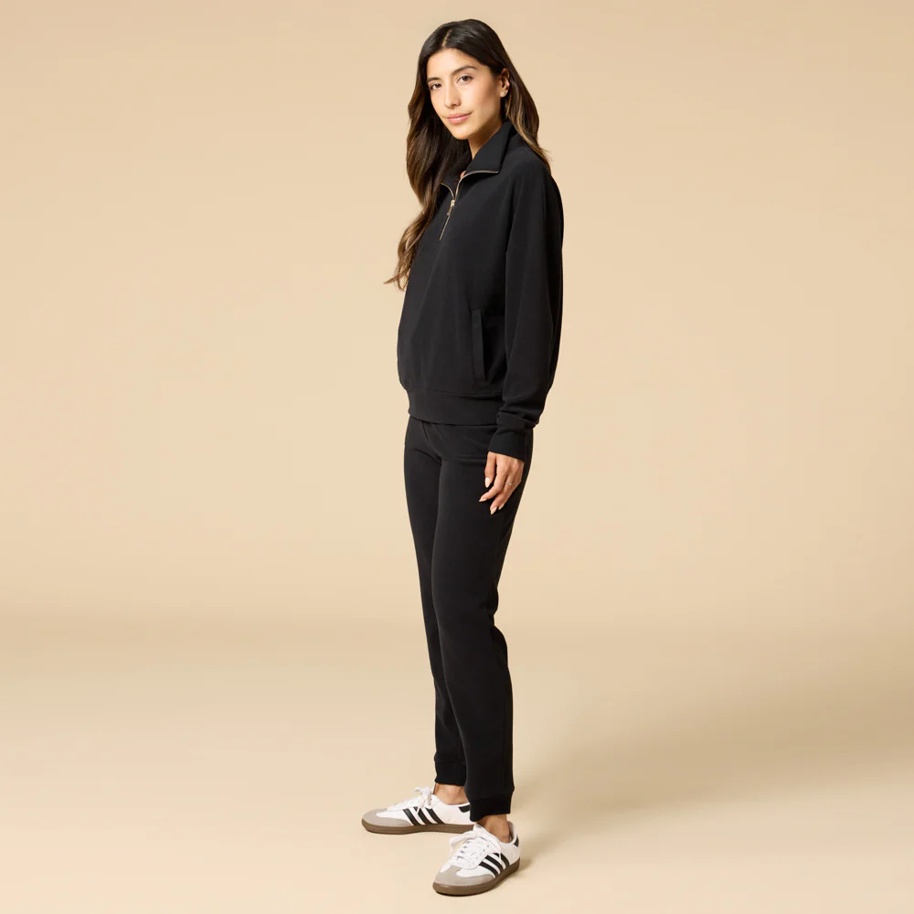 Softies Vintage Velvet 1/4 Zip w/Jogger