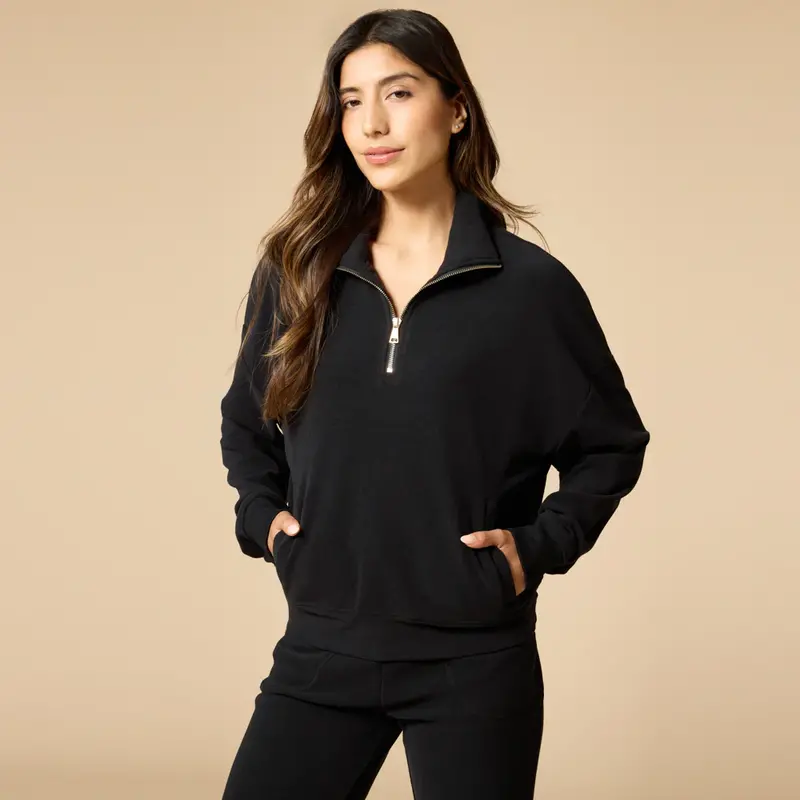 Softies Vintage Velvet 1/4 Zip w/Jogger