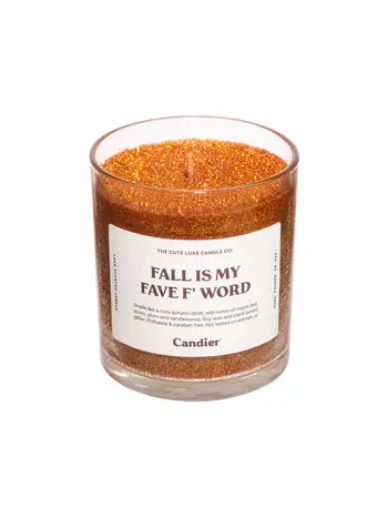 Candier Fall is My Fav F Word Candle