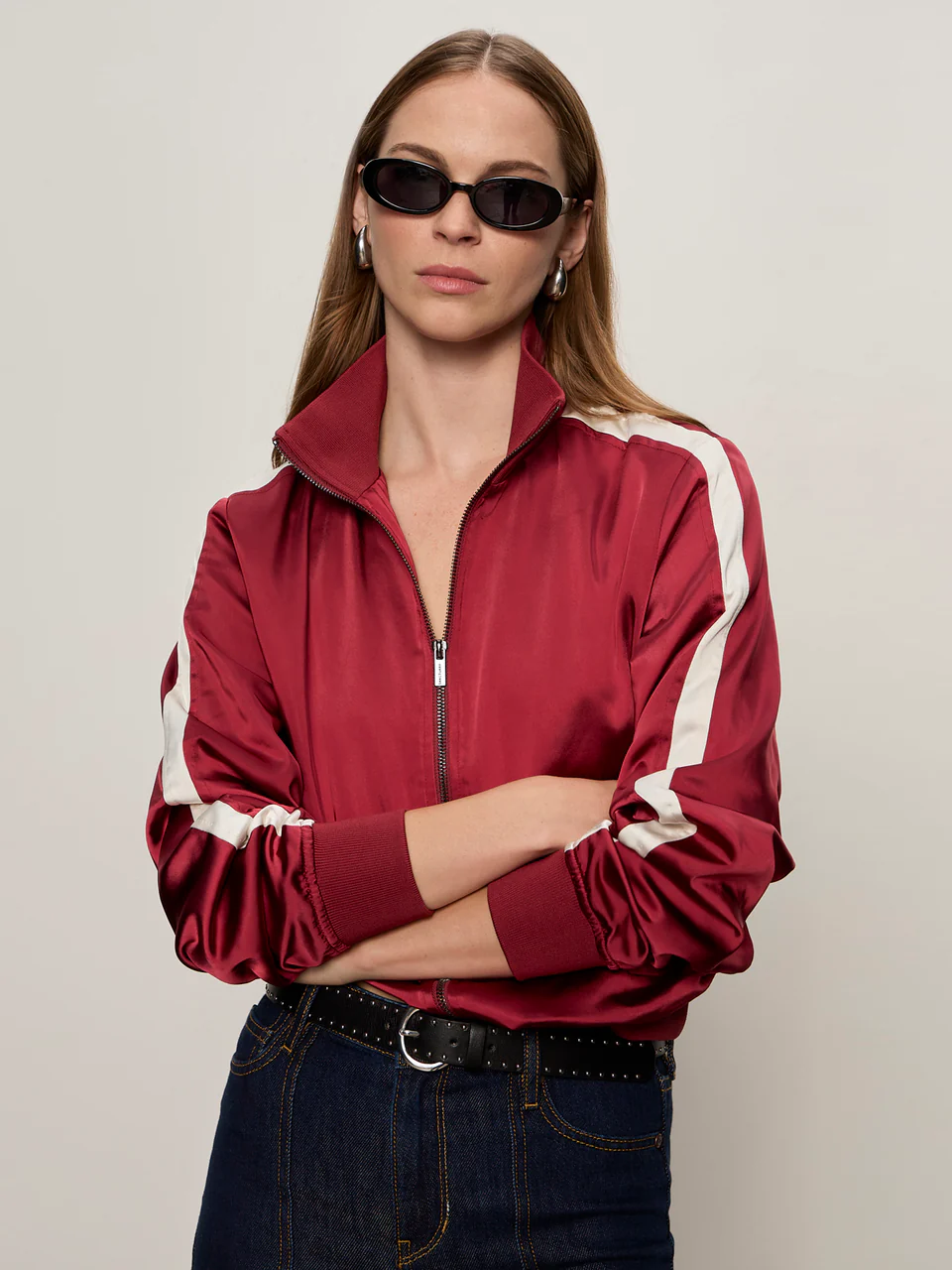 Sanctuary Satin Track Jacket