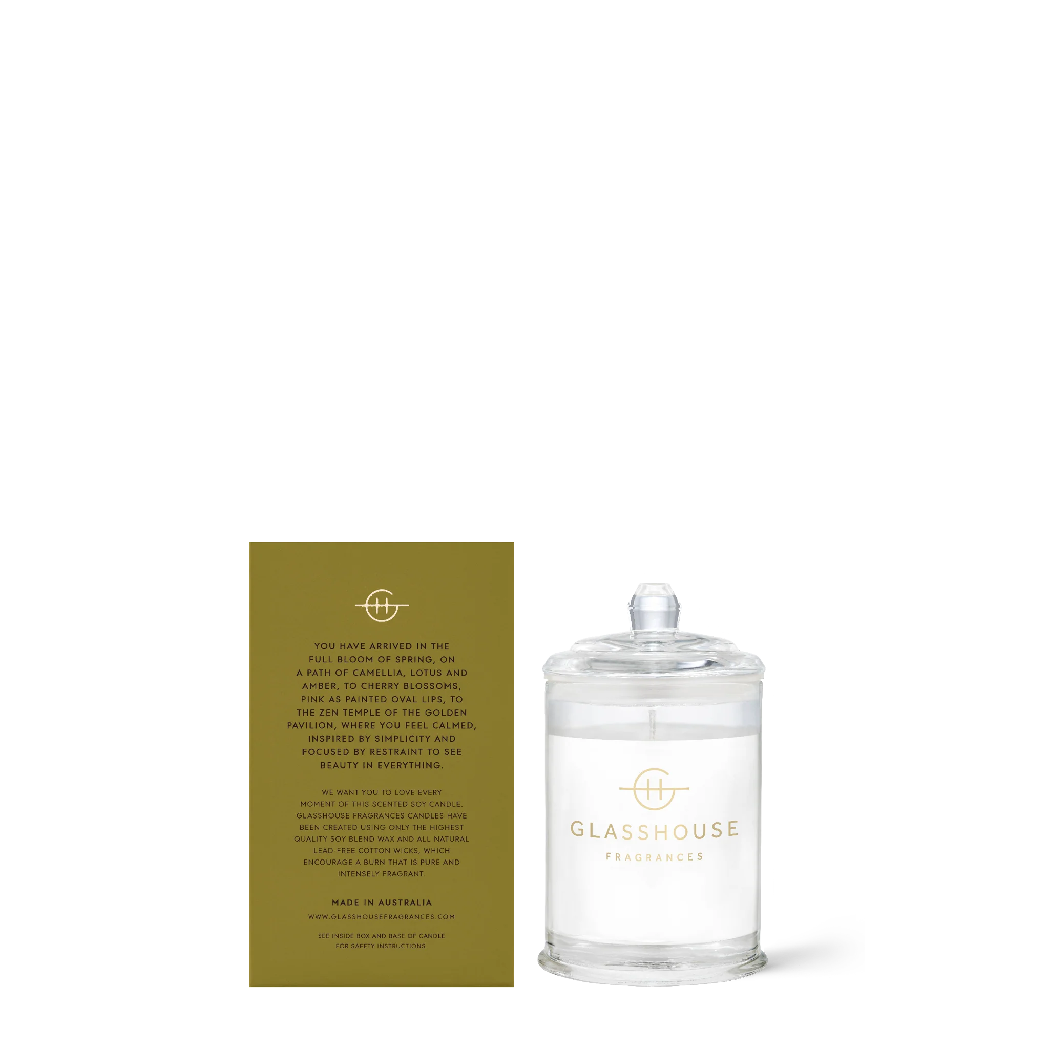 Glasshouse Fragrances Kyoto in Bloom 2.1oz Candle