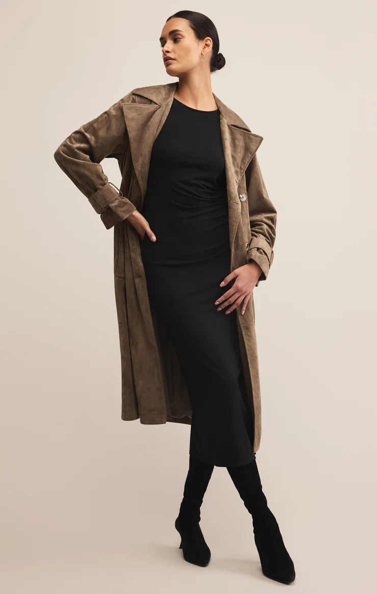 Z Supply Dorian Suede Trench