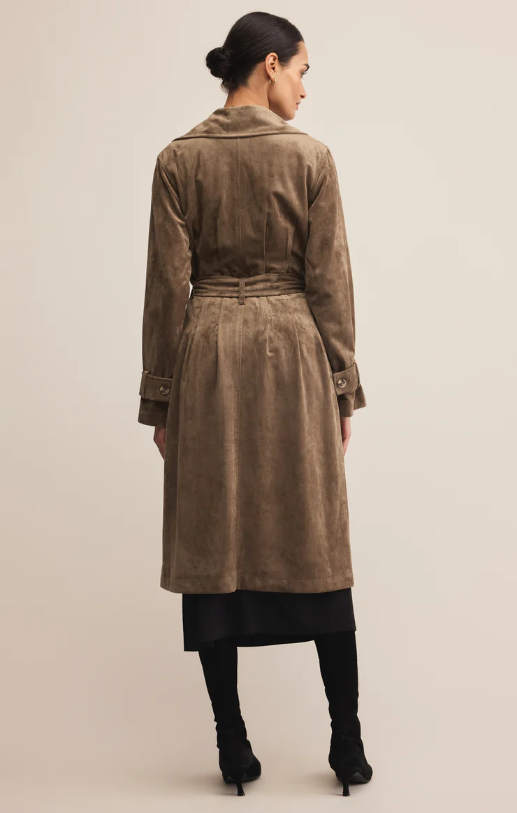 Z Supply Dorian Suede Trench