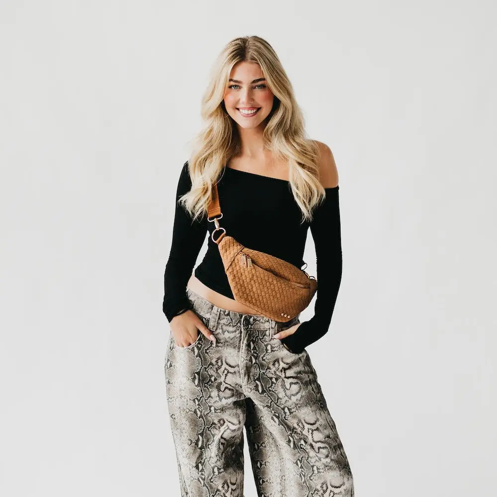 Susie Suede Woven Bag