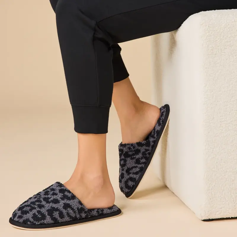 Softies Marshmallow Leopard Slippers