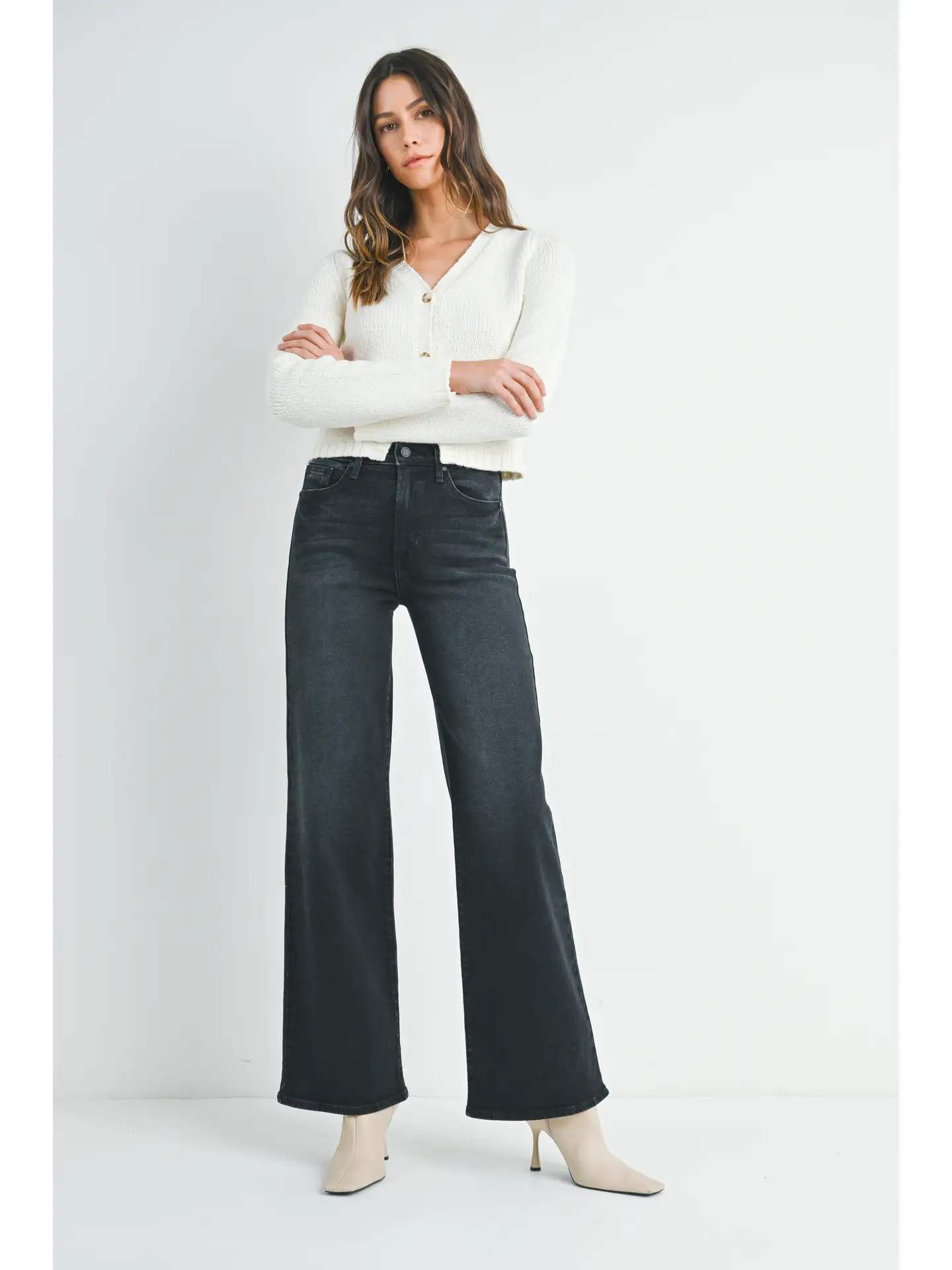 Just Black Denim Palazzo Jean