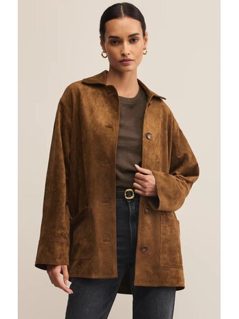 Z Supply Decker Suede Chore Jacket