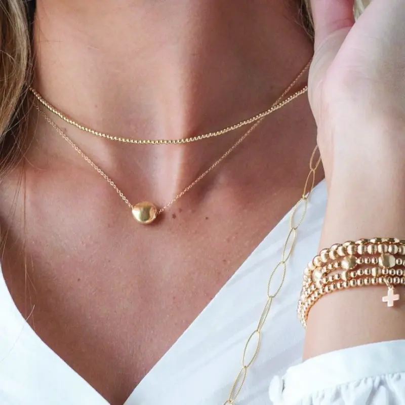 enewton 15" Choker Classic Gold 2mm Bead
