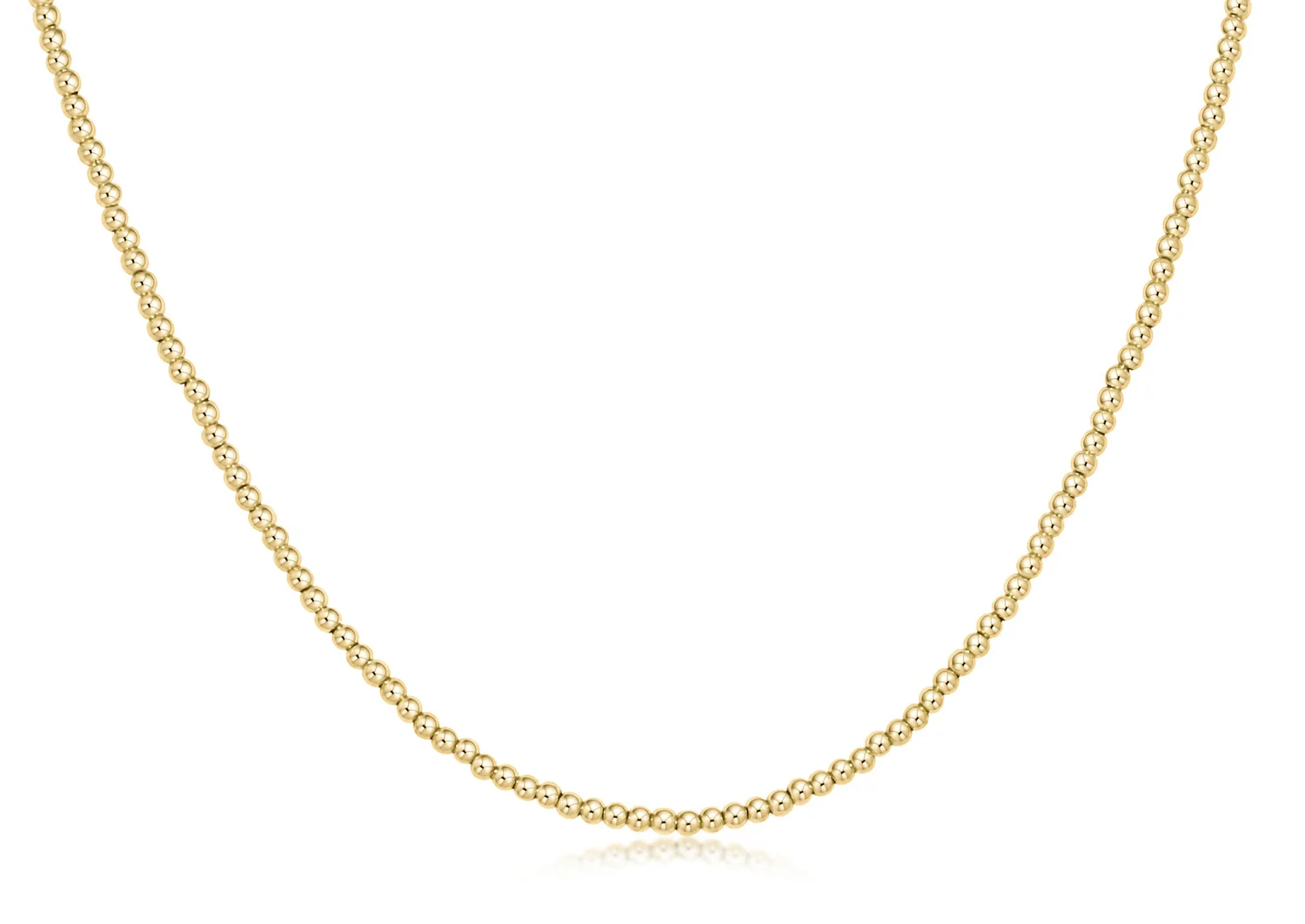 enewton 15" Choker Classic Gold 2mm Bead